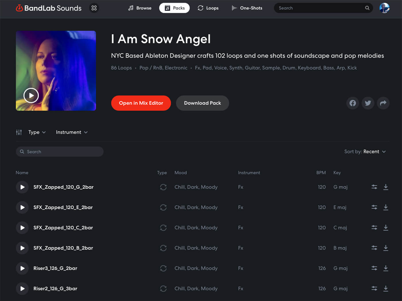 BandLab Sounds - I Am Snow Angel
